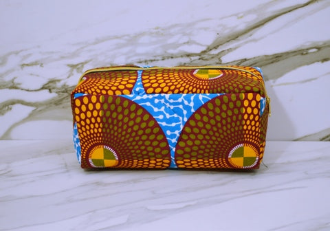 African Print Makeup Bag